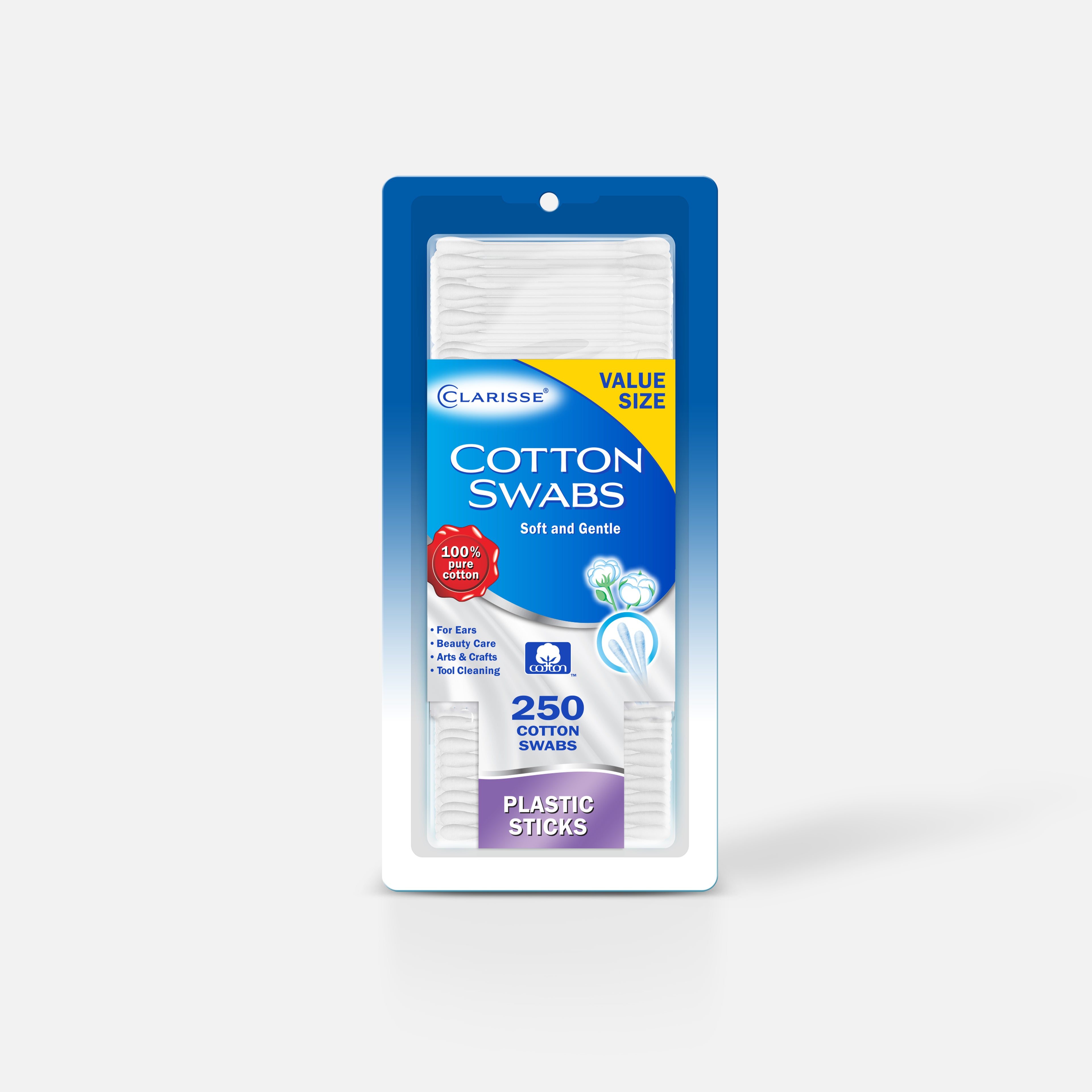 Cotton Swabs Plastic Stick