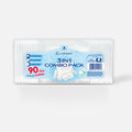 Cotton Swabs & Balls & Pads - 3-in-1 Combo Pack