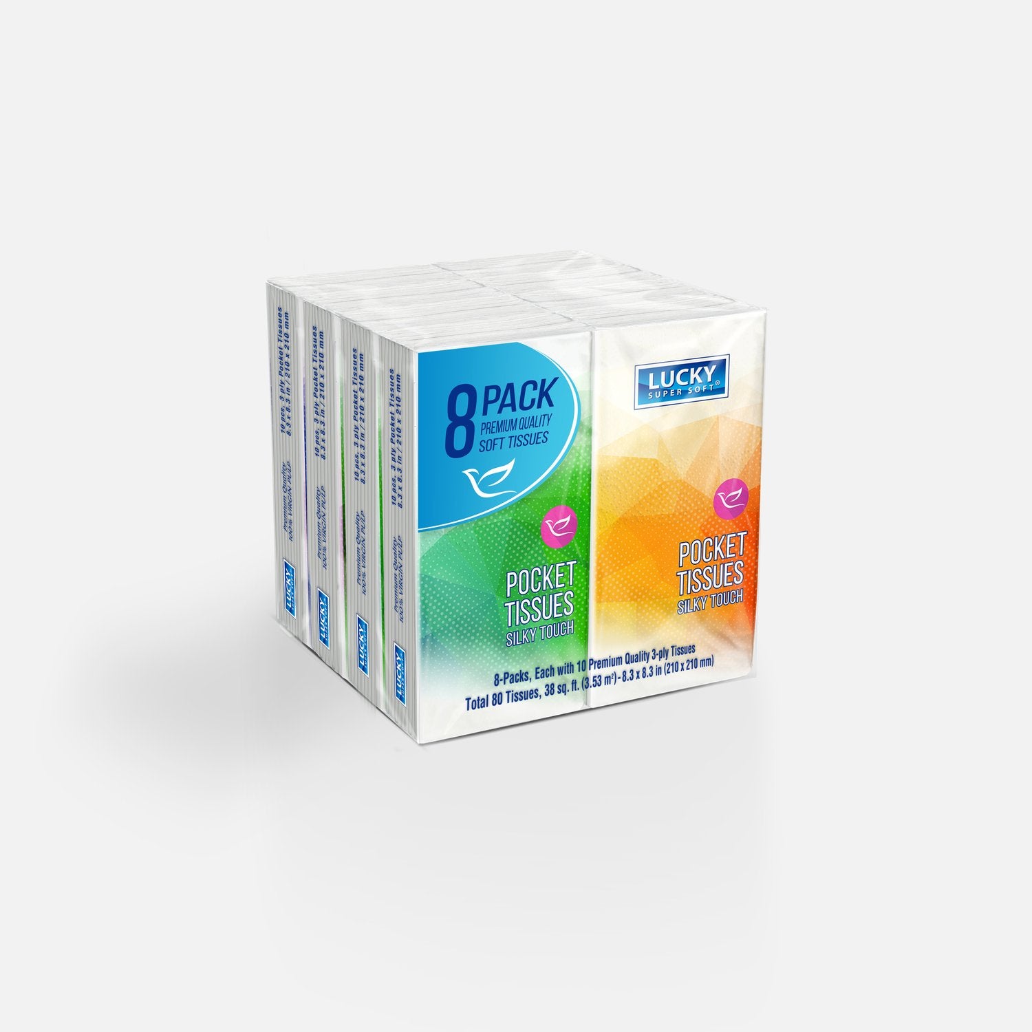 Facial Tissues Cube Box