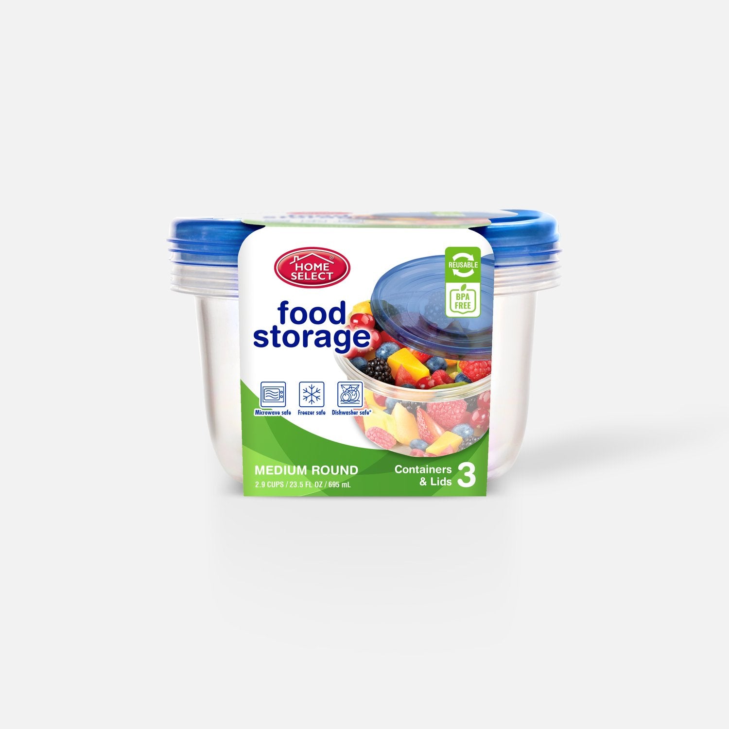 Food Storage Containers - Medium Round