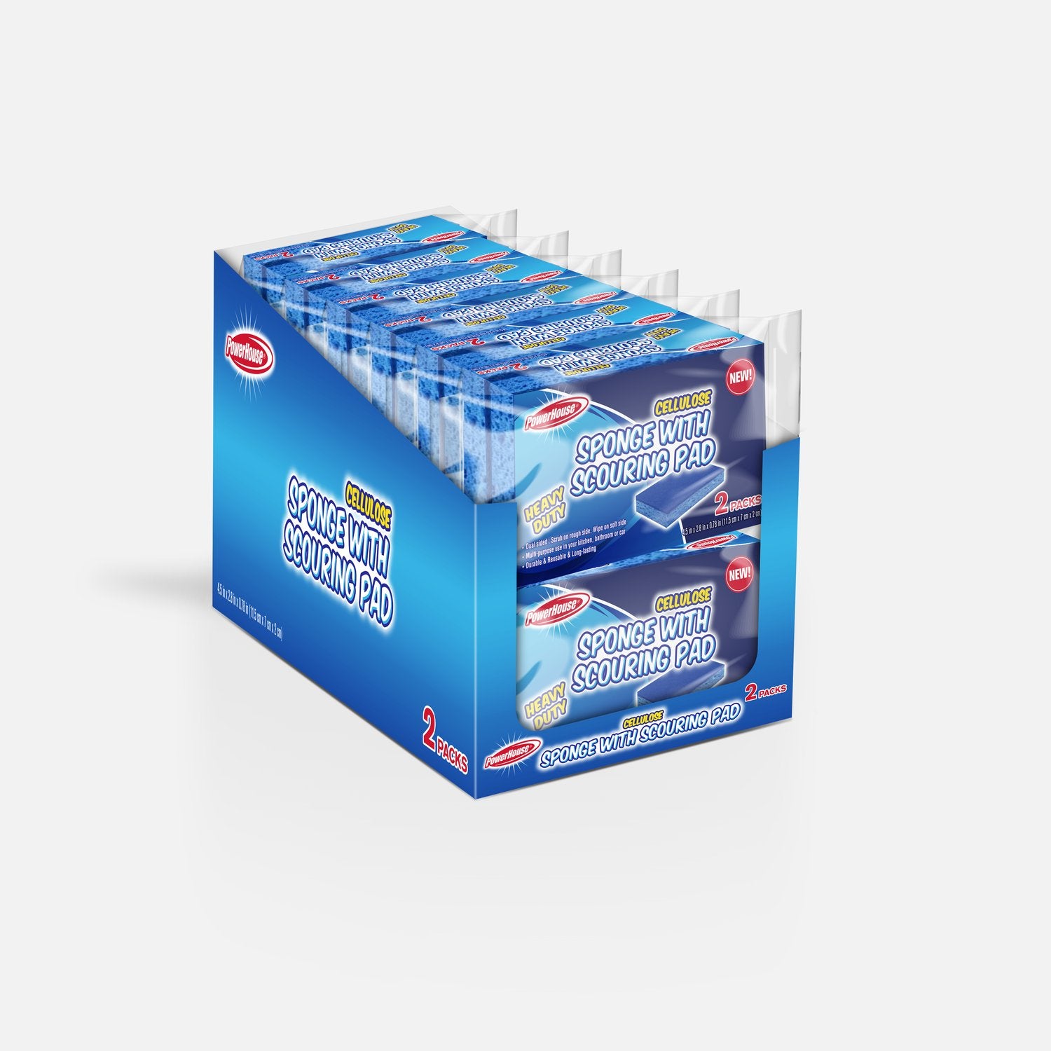 Scouring Pad with Sponge