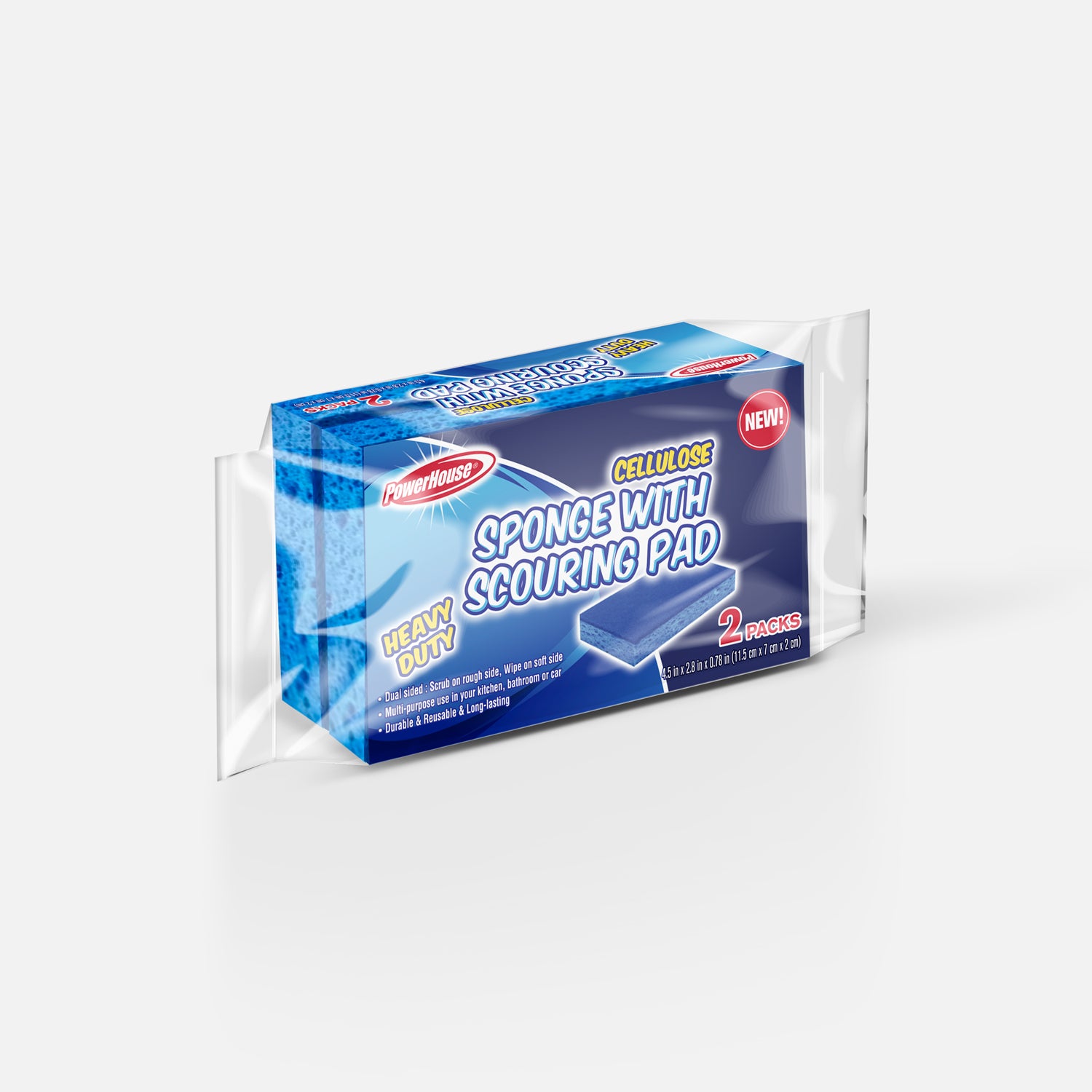 Scouring Pad with Sponge