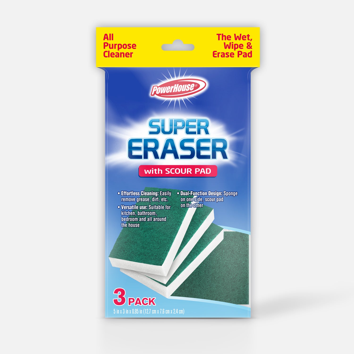 Super Eraser with Scouring Pad