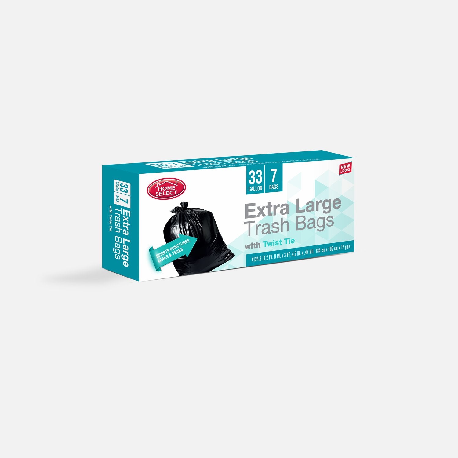 Black Trash Bags 33 Gallon