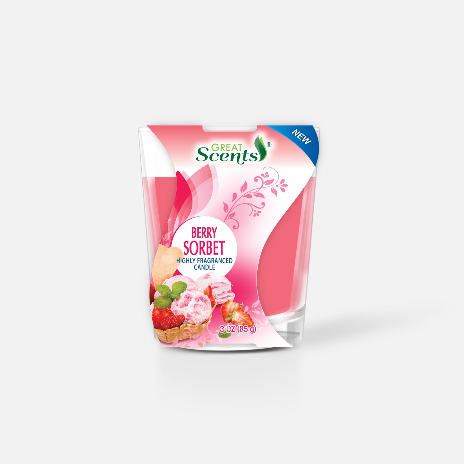 Scented Candle Berry Sorbet